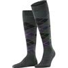 Burlington Edinburgh M Kh lana al ginocchio fantasia 1 paio, Calzini lunghi Uomo, Grigio Asphalt Melange 3183, 40-46