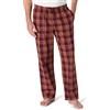 Amazon Essentials Pantaloni Pigiama in Popeline di Cotone dalla Linea Dritta con Coulisse ed Elastico in Vita Uomo, Bordeaux Ruggine Motivo A Quadri Misto, M