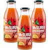 Generico 3X Misura Frutta & Fiori Succo di Frutta gusto Arancia, Zenzero e con infuso di Ibisco 500ml