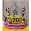 Disney Disneyland 70th Topolino and Friends illumina il globo di neve musicale