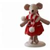 Statuina di Topo Natalizio Topo di Peluche Festivo Decorazione per