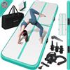 KESSER® tappetino da palestra gonfiabile airtrack 2m/3m/4m/5m/6m tappetino da ginnastica | incl. borsa di trasporto e pompa d'aria elettrica | tappetino da yoga, tappetino da tumbling, tappetino da allenamento, tappetino da palestra e fitness