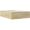 vidaXL Struttura letto rovere Sonoma 135x190 cm materiale a base di legno