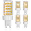 MENTA Lampadine LED G9 10W, Nessun Sfarfallio, Luce Bianca Calda 3000K, 800lm, Equivalente 80W Lampada Alogena, Luce brillante, Risparmio Energetico, Non Dimmerabile, AC220-240V, Φ22*58mm, 4 pezzi