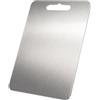 Generico Tagliere in Acciaio Inox Doppio Lato 34 x 23 cm, Spianatoia per Pasta, Pizza e Pane, Piano di Lavoro per Cucina, Igienico e Facile da Pulire