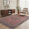 BEIMO Tappeto Salotto Pelo Corto, Tappeto Camera Da Letto, Tappeti Antiscivolo Lavabile, Grande Tappeti Persiano per Cameretta, Soggiorno, Sala, Scendiletto, Rosso Porpora, 160x230cm