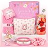 TUZELIYA Regali personalizzati per ragazze adolescenti 9 10 11 12 13 14 15 16 17 18 anni, regalo di compleanno per ragazze - bel set regalo con lettere iniziali per compleanno comunione (C)