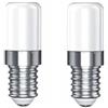 LEDLOCLB Lampadina a LED E14 da 2W,8×2835smd,200lm,AC110-130V,Mini Lampadina a 360° per frigorifero,cappa,illuminazione degli elettrodomestici,pacchetto da 2 (E14 2W 110V/Bianco 6500K)