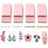 Generic Strumento per la creazione di palline in gel di argilla 3D, rullo per perline per nail art per fiori in gel 3D, rullo in argilla polimerica da 2 mm, 3 mm, 4 mm, 5 mm, strumento per la creazione di