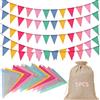 LUMYCE 5 pezzi da 20 m Bandierine Colorate Festone Striscione, Festoni Compleanno, Bandiere Decorazioni, per Compleanno,Festa Nozze,Interne Esterna Decorazione