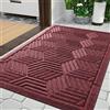 Yimobra Tappetini antisporco per interni ed esterni, antiscivolo, lavabili e resistenti alle intemperie, per ingresso ed esterni, 75 x 43 cm, rosso