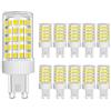 MENTA Lampadine LED G9 10W Equivalente a 80W, 800Lm, Non Dimmerabile, Luce Bianca Fredda 6000K, 220-240 VAC, Risparmio Energetico Lampadine LED, Mais, Nessun Sfarfallio, Φ22*58mm, 10 pezzi