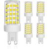 MENTA Lampadine LED G9 10W, Nessun Sfarfallio, Luce Bianca Fredda 6000K, 800lm, Equivalente 80W Lampada Alogena, Luce brillante, Risparmio Energetico, Non Dimmerabile, AC220-240V, Φ22*58mm, 4 pezzi