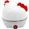 Mbiyhgta Cuociuova elettrico | Macchina per uova rapida a forma di gallina con 7 uova | Cuociuova per uova sode/medie/sode con spegnimento automatico, bracconiere elettrico