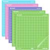 XINART Tappetino da taglio 12 x 12 per Cricut Maker 3/Maker/Explore 3/Air 2/Air/One, 5 pezzi, per progetti artistici e artigianali (blu, verde, viola, rosa)