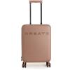 CREATE / LUGGAGE STUDIO FOLDABLE/Valigia rigida pieghevole in policarbonato Moka / 37.5x24x54cm / Lucchetto TSA, 4 ruote doppie, organizzatore, manico telescopico, materiali resistenti e durevoli