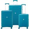 Roncato SKYLINE 2.0 NEON SET VALIGIE (Grande, Medio, Cabina) - Blu Laguna