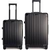 CREATE / LUGGAGE ALUMINIUM/Set di 2 valigie rigide Nero/Doppia chiusura TSA, ruote multidirezionali, organizzatore interno, impermeabile, manico telescopico