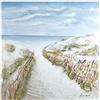 Gilde Quadro XL - Via Duna Idillio - Mare - Spiaggia - Dipinto a mano in 3D - 100 x 100 cm
