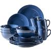 Mäser Set di stoviglie in ceramica Ossia Basic, blu scuro