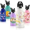 Vikaster Borraccia Termica con Cannuccia, Borraccia Termica Bambini in Acciaio Inox, 350ml, 12H Caldo/24 Freddo, Senza BPA, Adatto a Ragazzo, Ragazza, Scuola, Parco Giochi, Parco Divertimenti