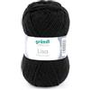 Gründl Lisa Premium Uni Filato, Acrylic, Nero, 50 g
