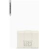 Armani Exchange Portafoglio da donna Jodie Metal Logo Classic Mini Accessory-Travel Wallet, bianco