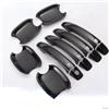 YSDSLS Copertura Della Maniglia Portiera Dell'auto In Fibra Di Carbonio Accessori Per Lo Styling Esterni Adesivi Trim Per Audi A1 2010 2011 2012-2017(Black handle-bowl)