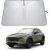 LANTU Parasole Parabrezza Per Mazda CX-30 2019-2026 Ripiegabile Protezione Visiera Solare Con Tasca Portaoggetti Blocca Raggi UV Ombrello Da Sole