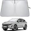 LANTU Parasole Parabrezza Per Nissan Qashqai J11 2014-2021 Ripiegabile Protezione Visiera Solare Con Tasca Portaoggetti Blocca Raggi UV Ombrello Da Sole