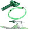 IUVWISN Kit Acceleratore Rapido Moto 7/8'' 22mm Gas Rapido Manopola Acceleratore Rapido Moto con Cavo Acceleratore Universale per Manubrio 50 110 125 150 200 250cc Dirt Pit Bike ATV Mini Bike Verde