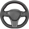 MEWANT Coprivolante Su Misura da Cucire per Tesla Model 3 Tesla Model Y | Model 3 2017-2023 / Model Y 2020-2023 Traspirante Per Volanti Riscaldati Resistente
