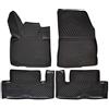 J&J AUTOMOTIVE Tappetini Auto in Gomma su Misura per Citroen C4 Picasso/Space Tourer 2013-2019, Set da 4 Pezzi, 3D - con Bordo Alto, Antiscivolo, Inodore, Colore Nero, TPE