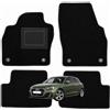 OFFICINE MILANO IL TUO STILE IN AUTO. 4 Tappetini in Moquette per Audi A1 Sportback dal 2018 al 2026, Fondo Antiscivolo con Battitacco in PVC - Alta Qualità - Made in Italy - OFFICINE MILANO