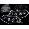 in.pro. Set fari anteriori MEGANE 02-05 ANGEL EYES nero con LED