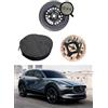 D'ANGELO 1988 Kit Ruotino di Scorta 17 compatibile con Mazda CX-30 con Cric, Chiave, Sacca e Contenitore 135/80R17