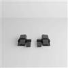 Generico Ganci Cappelliera Compatibile con Ford Focus Mk4 Riparazione Perni Supporto Clip Fermo Pannello Cofano Avvolgibili SX DX
