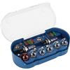 Picysa KIT LAMPADINE ALOGENE H7 12V 55W 30 PEZZI RICAMBIO DI Emergenza Auto in Alluminio con baionetta 501 W5W P21 Universale per Faro Laterale