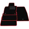 Somer Car Tappetini compatibili con FORD KUGA 3 2020-2025, bordo rosso, kit tappetini auto personalizzati, set tappeti in velluto