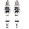 Wai Danie 2 x Candela A7TC C7HSA Compatibile con GY6 50cc 70cc 90cc 110cc 125cc 140cc 150cc ATV Moped Quads Go Kart Scooter 4 Wheeler Dirt Bike Buggy Taotao ATC110 4 Stroke Motori