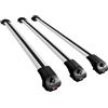 accessorypart Compatibile con Renault Trafic 3 (X82) 2014-2026 Modello ACE-1 Barre Tetto Portapacchi Auto Barre Portatutto Grigio Alluminio 3 Barre