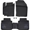 J&J AUTOMOTIVE Tappetini Auto in Gomma su Misura per Suzuki SX4 Cross 2013-2021, Set da 4 Pezzi, 3D - con Bordo Alto, Antiscivolo, Inodore, Colore Nero, TPE