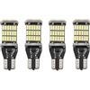 ISTOVO 4PZ T15 W16W LED Lampadina di Ricambio 920 921 912 Error Free 4014 45Smd Highlighting Light Light Bulb Dc12V