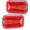 Qiping Fanali Posteriori Rimorchio, 12V/24V Universale Fanale Posteriore LED, con Cavo da 30cm, E-Mark E9 luci posteriori rimorchio per Trattore/RV/Autocarro/Camion