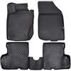 J&J AUTOMOTIVE Tappetini Auto in Gomma su Misura per Dacia Duster 4WD 2010-2015, Set da 4 Pezzi, 3D - con Bordo Alto, Antiscivolo, Inodore, Colore Nero, TPE