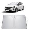 LANTU Parasole Parabrezza Per Renault Clio 5 V 2020-2025 Ripiegabile Protezione Visiera Solare Con Tasca Portaoggetti Blocca Raggi UV Ombrello Da Sole