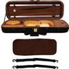 UPQRSG Custodia per Violino Professionale Robusta 4/4 a Grandezza Naturale, da Viaggio Leggera con Igrometro, Rigida con Tracolle
