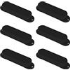 EMSea 6 Pezzi Sigillati Coperture Pickup Single Coil Pickup Chiuso Plastica Guscio Protettivo Accessori Chitarra Maggior Parte Delle Chitarre Elettriche Senza Fori Neri