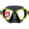 Salvimar Noah Anti Fog, Maschera Adulto Anti Appannamento, per pesca subacquea, Nero/Verde Acido
