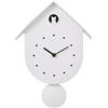 I-TOTAL® - Orologio a Cucù da Parete con Gatto Colorato - Design Moderno, Orologio Decorativo per Casa, Cucina e Cameretta (BIANCO)